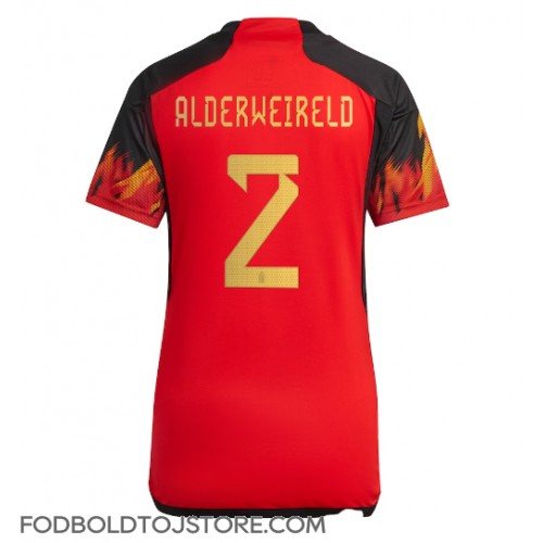 Belgien Toby Alderweireld #2 Hjemmebanetrøje Dame VM 2022 Kortærmet